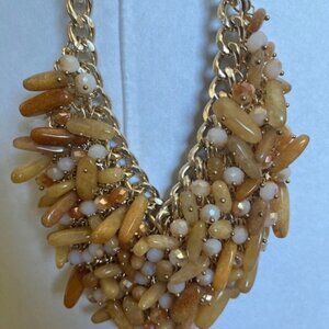 Melanie Lynne stone bib statement necklace.